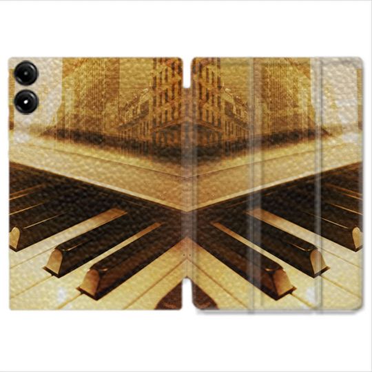 Coque Renforcée Pour Redmi Pad Pro 4G Musique Piano Retro
