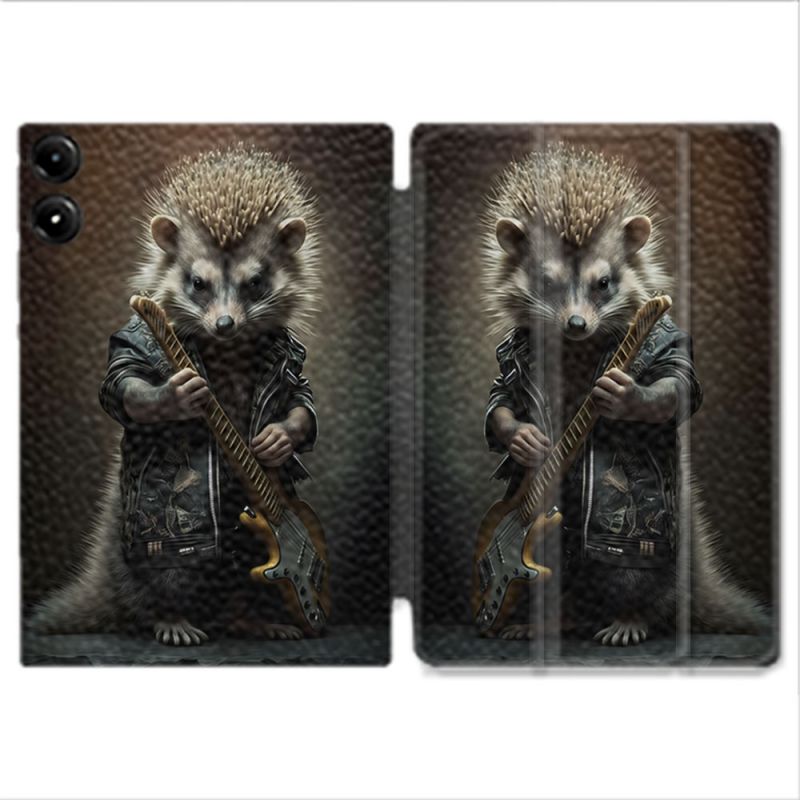 Coque Renforcée Pour Redmi Pad Pro 4G Musique Rock Herisson