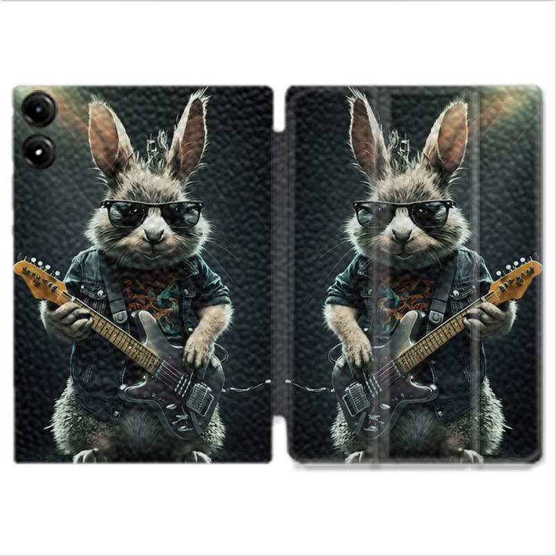 Coque Renforcée Pour Redmi Pad Pro 4G Musique Rock Lapin