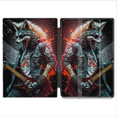 Coque Renforcée Pour Redmi Pad Pro 4G Musique Rock Loup