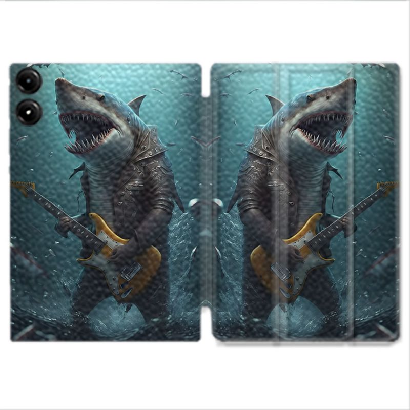 Coque Renforcée Pour Redmi Pad Pro 4G Musique Rock Requin