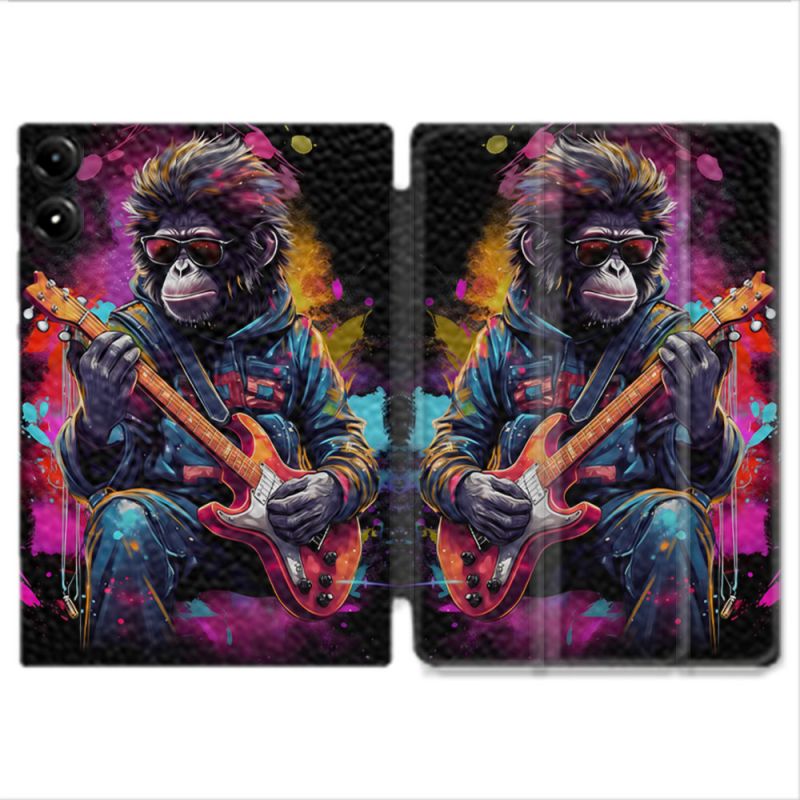 Coque Renforcée Pour Redmi Pad Pro 4G Musique Rock Singe