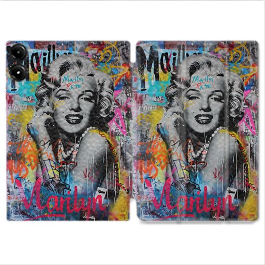 Coque Renforcée Pour Redmi Pad Pro 4G Street Art Maryline Monroe