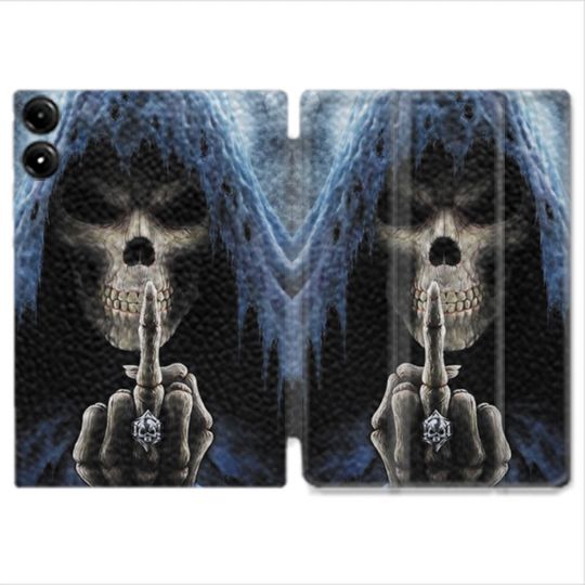 Coque Renforcée Pour Redmi Pad Pro 4G Tete de Mort Doigt