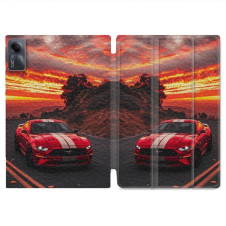 Coque Renforcée Pour Xiaomi Redmi Pad SE 11 Ford Mustang GT500 Rouge