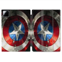 Coque Renforcée Pour Xiaomi Pad 7 / 7 Pro Captain America Bouclier