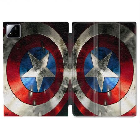 Coque Renforcée Pour Xiaomi Pad 7 / 7 Pro Captain America Bouclier