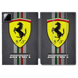 Coque Renforcée Pour Xiaomi Pad 7 / 7 Pro Ferrari Carbone