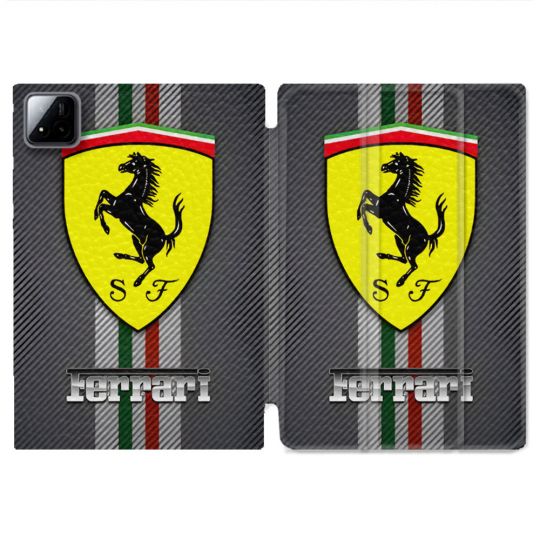 Coque Renforcée Pour Xiaomi Pad 7 / 7 Pro Ferrari Carbone