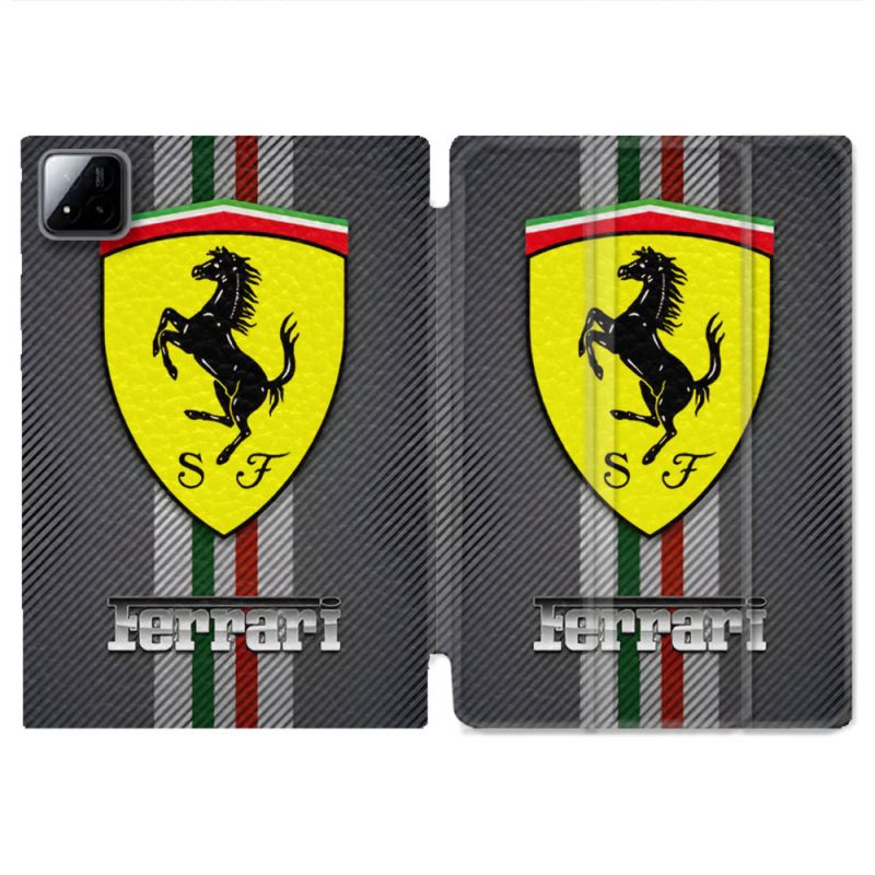 Coque Renforcée Pour Xiaomi Pad 7 / 7 Pro Ferrari Carbone