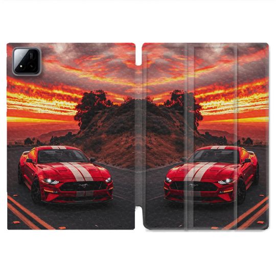 Coque Renforcée Pour Xiaomi Pad 7 / 7 Pro Ford Mustang GT500 Rouge
