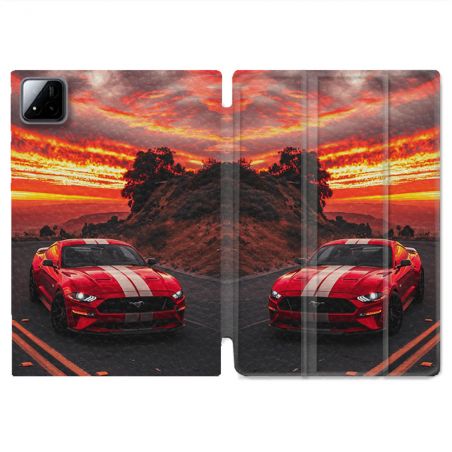 Coque Renforcée Pour Xiaomi Pad 7 / 7 Pro Ford Mustang GT500 Rouge