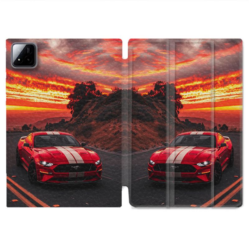 Coque Renforcée Pour Xiaomi Pad 7 / 7 Pro Ford Mustang GT500 Rouge