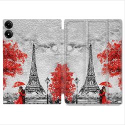 Coque Renforcée Pour Redmi Pad Pro 5G Voyage France Paris Rouge