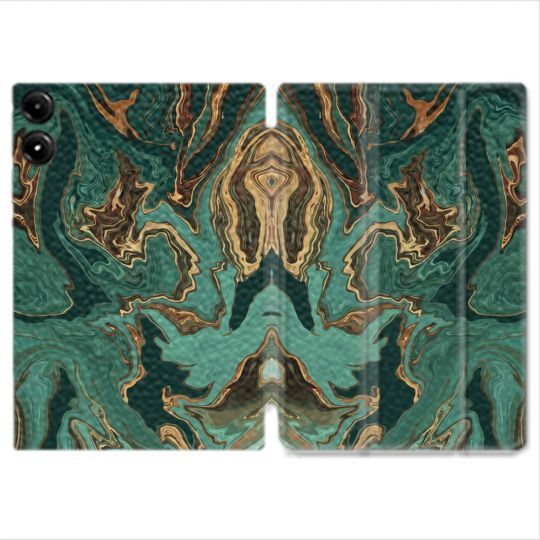 Coque Renforcée Pour Redmi Pad Pro 5G Texture Marbre Vert