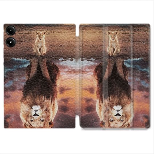 Coque Renforcée Pour Redmi Pad Pro 5G Animal Lion Reflet