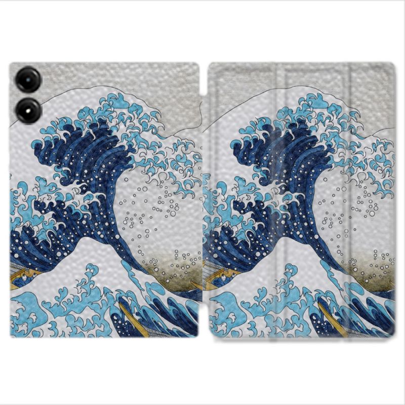 Coque Renforcée Pour Redmi Pad Pro 5G Peinture La Grande Vague
