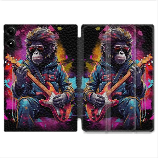 Coque Renforcée Pour Redmi Pad Pro 5G Musique Rock Singe