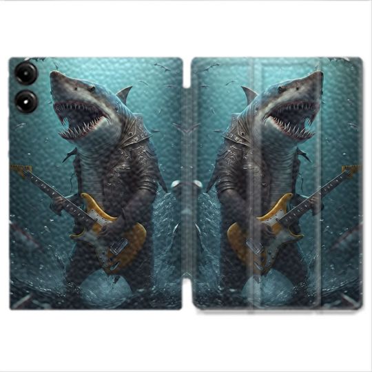 Coque Renforcée Pour Redmi Pad Pro 5G Musique Rock Requin