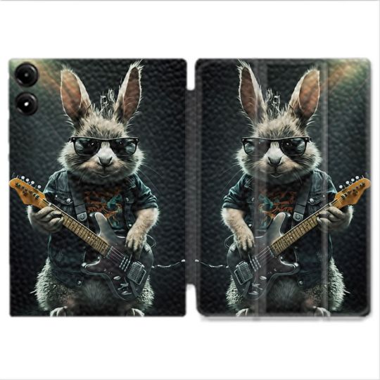 Coque Renforcée Pour Redmi Pad Pro 5G Musique Rock Lapin