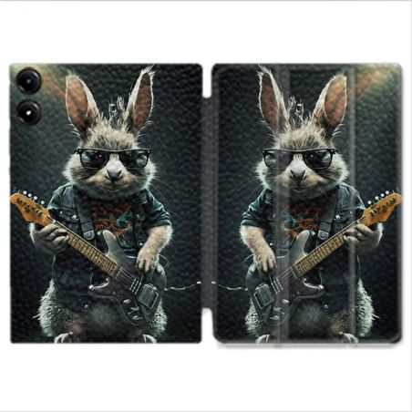 Coque Renforcée Pour Redmi Pad Pro 5G Musique Rock Lapin