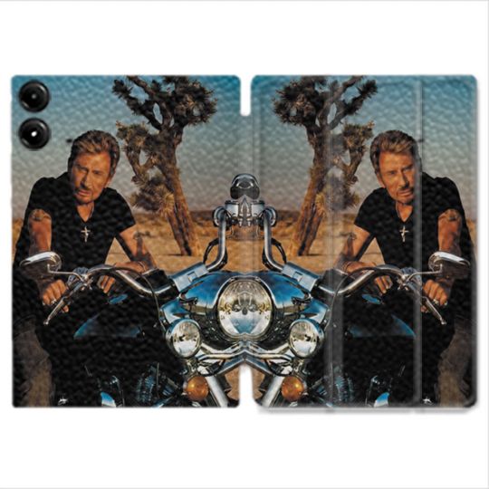 Coque Renforcée Pour Redmi Pad Pro 5G Musique Johnny Hallyday Moto