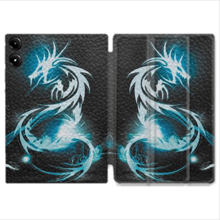 Coque Renforcée Pour Redmi Pad Pro 5G Fantastique Dragon Bleu