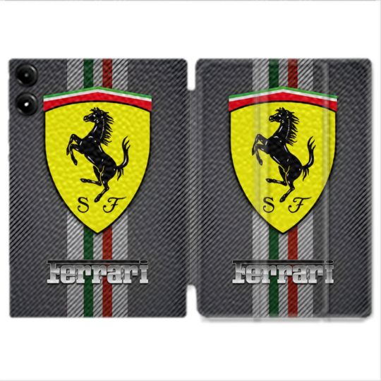 Coque Renforcée Pour Redmi Pad Pro 5G Ferrari Carbone