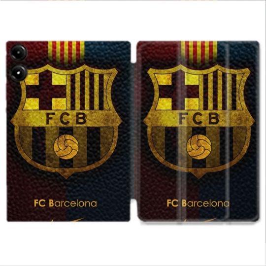 Coque Renforcée Pour Redmi Pad Pro 5G Foot FC Barcelone Vintage