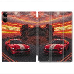 Coque Renforcée Pour Redmi Pad Pro 5G Ford Mustang GT500 Rouge