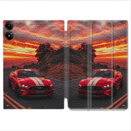 Coque Renforcée Pour Redmi Pad Pro 5G Ford Mustang GT500 Rouge