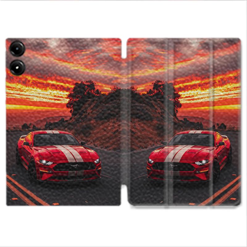 Coque Renforcée Pour Redmi Pad Pro 5G Ford Mustang GT500 Rouge