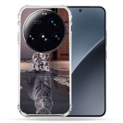 Coque Renforcée Pour Xiaomi 15 Ultra Animal Chat Reflet