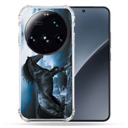 Coque Renforcée Pour Xiaomi 15 Ultra Animal Cheval Noir