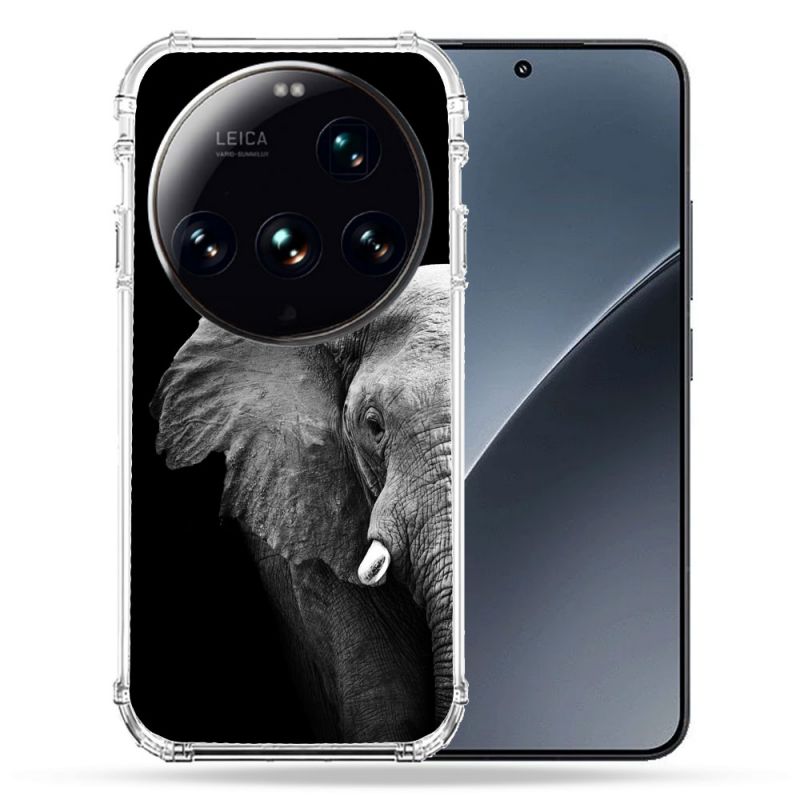 Coque Renforcée Pour Xiaomi 15 Ultra Animal Elephant Noir