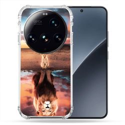 Coque Renforcée Pour Xiaomi 15 Ultra Animal Lion Reflet