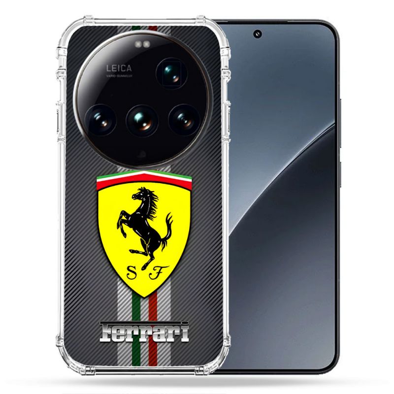 Coque Renforcée Pour Xiaomi 15 Ultra Ferrari Carbone