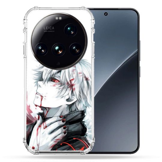 Coque Renforcée Pour Xiaomi 15 Ultra Manga Tokyo Ghoul Kaneki Blanc