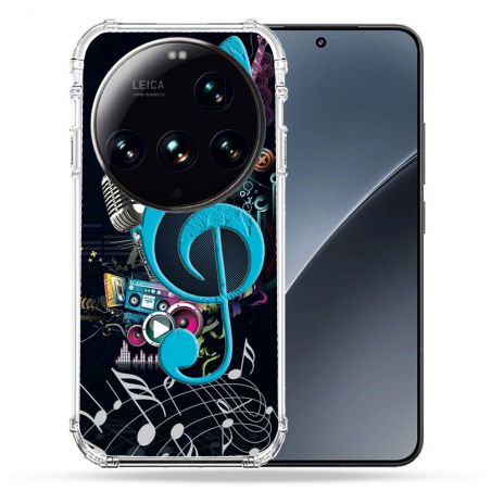 Coque Renforcée Pour Xiaomi 15 Ultra Musique Cle Sol Bleu