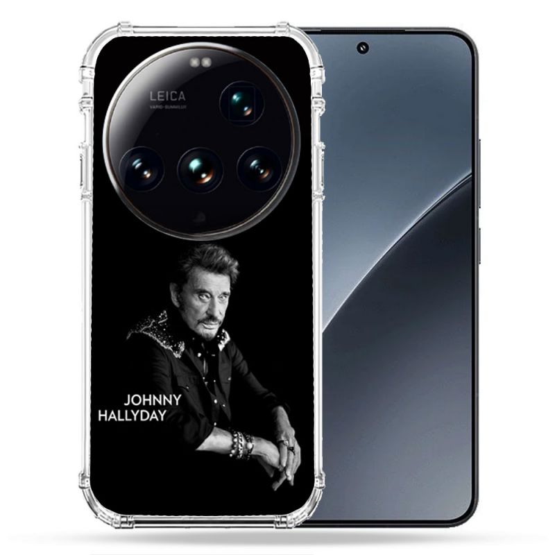 Coque Renforcée Pour Xiaomi 15 Ultra Musique Johnny Hallyday Noir