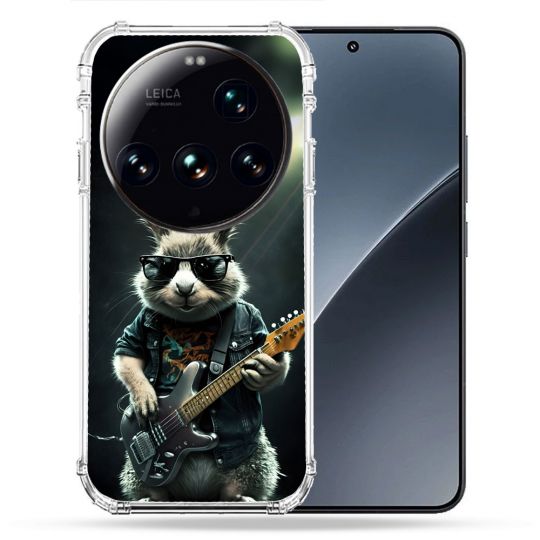 Coque Renforcée Pour Xiaomi 15 Ultra Musique Rock Lapin