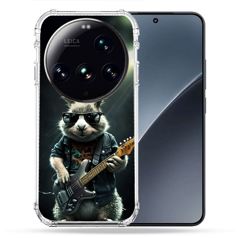 Coque Renforcée Pour Xiaomi 15 Ultra Musique Rock Lapin