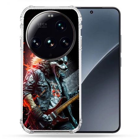 Coque Renforcée Pour Xiaomi 15 Ultra Musique Rock Loup