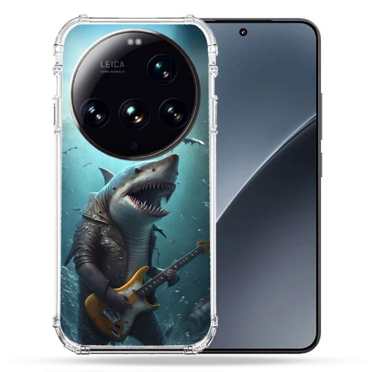 Coque Renforcée Pour Xiaomi 15 Ultra Musique Rock Requin