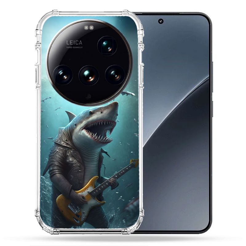 Coque Renforcée Pour Xiaomi 15 Ultra Musique Rock Requin
