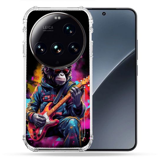 Coque Renforcée Pour Xiaomi 15 Ultra Musique Rock Singe