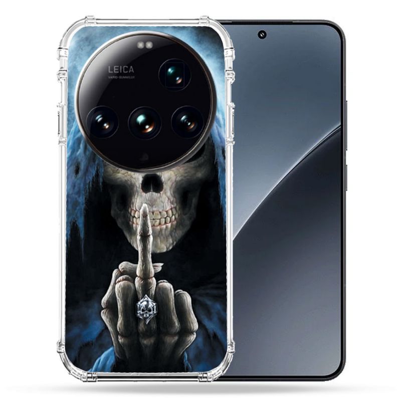 Coque Renforcée Pour Xiaomi 15 Ultra Tete de Mort Doigt