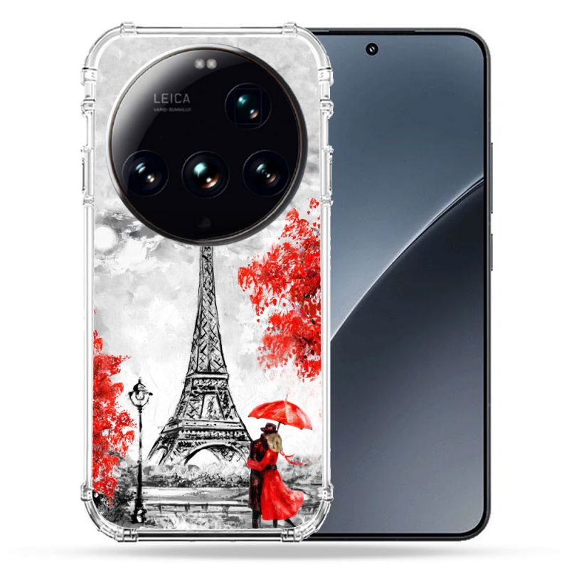 Coque Renforcée Pour Xiaomi 15 Ultra Voyage France Paris Rouge
