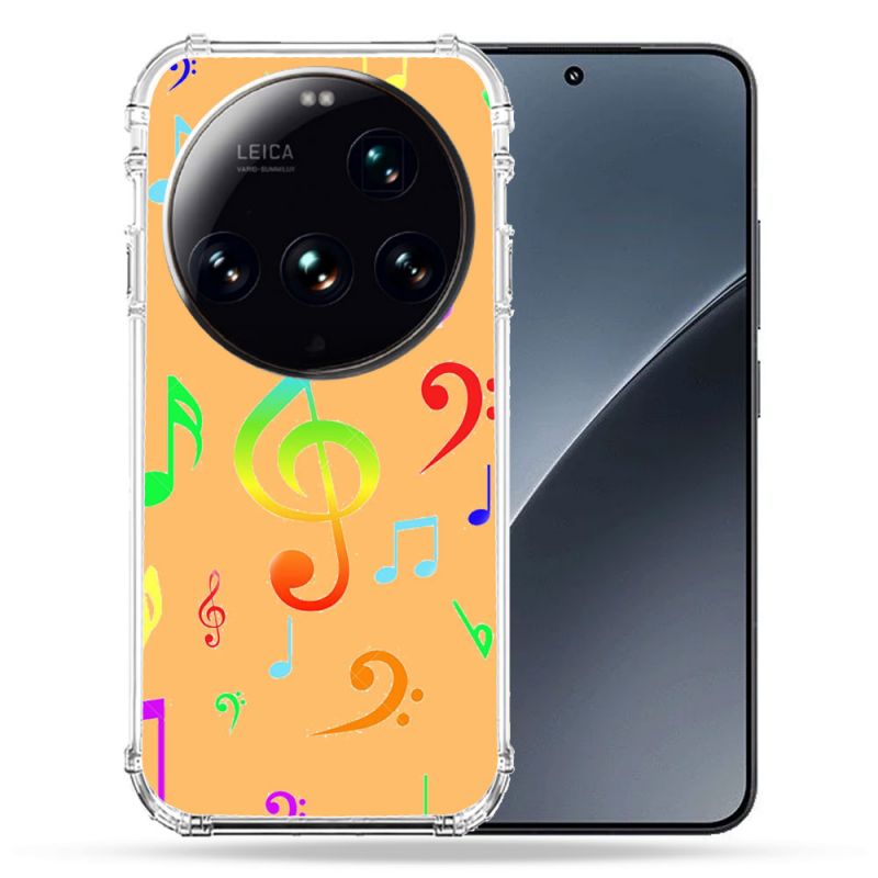 Coque Renforcée Transparente Pour Xiaomi 15 Ultra Note Musique Colore