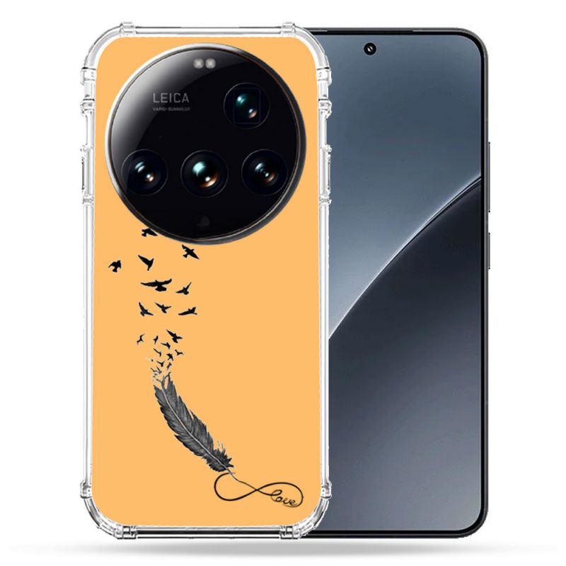 Coque Renforcée Transparente Pour Xiaomi 15 Ultra Plume Infini